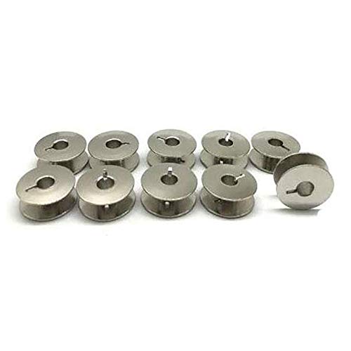 YICBOR 10PCS Metal ""L"" Bobbins 55623S for Pfaff Grand Quilter 1200 - Image 1